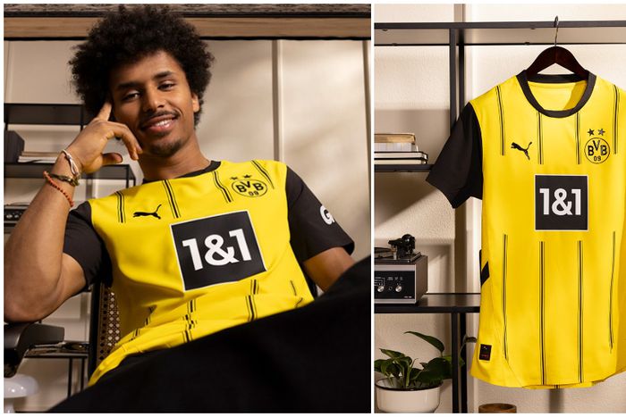 Karim Adeyemi shrugs off EURO 2024 disappointment to model for Borussia Dortmund.