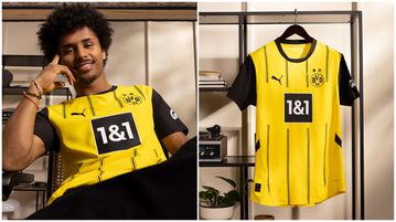 Karim Adeyemi: German-Nigerian moves on from EURO 2024 snub by modelling Borussia Dortmund's new kit