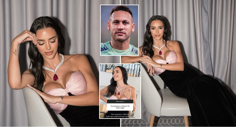 Neymar’s ex-girlfriend hits back at fan who questioned her boobs size following her appearance at 2024 Cannes Film Festival