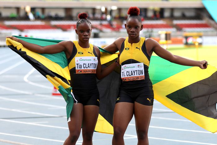 Jamaican sprint twins Tina and Tia Clayton