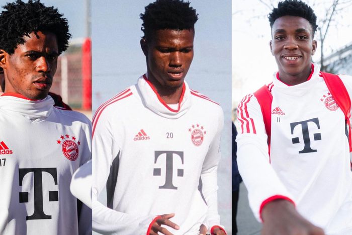 On the Bayern Munich official Instagram accounts, there were photos of Nigerian new recruits.