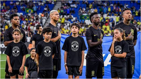 Brazil vs Guinea: Samba Boys destroy Syli Elephants in historic all-black anti-racism kit