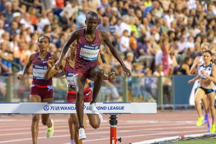 Why 19-year-old Faith Cherotich finds satisfaction in competing with senior athletes