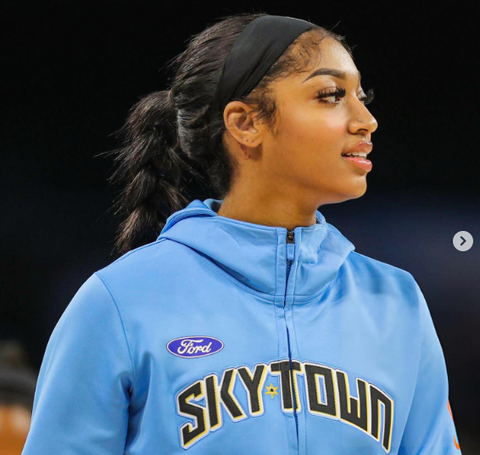 Angel Reece is in her rookie year in the WNBA.