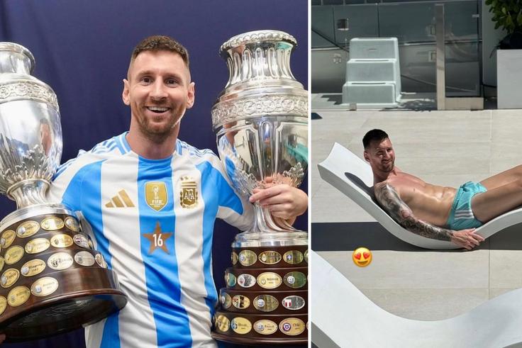 ‘Shirtless’ Lionel Messi unwinds on summer vacation after lifting back-to-back Copa America titles