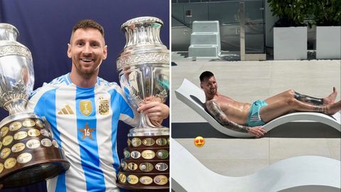 ‘Shirtless’ Lionel Messi unwinds on summer vacation after lifting back-to-back Copa America titles