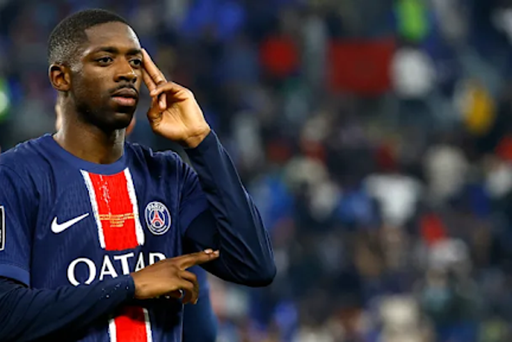 Dembele for PSG (Image Credits: PSG)