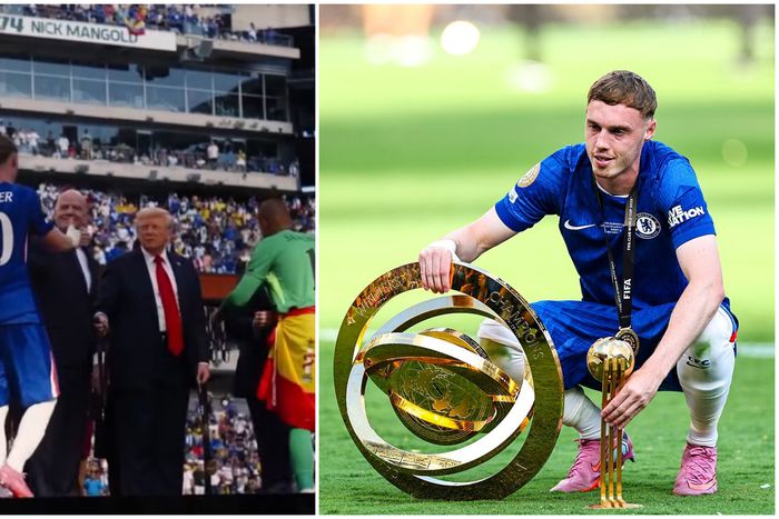 Donald Trump Cole Palmer Trump Chelsea player Cole Palmer Trump comparison Trump Instagram football