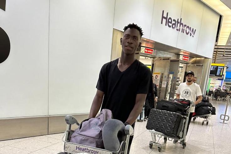 Kenyan defender arrives in London ahead of trials with Crystal Palace