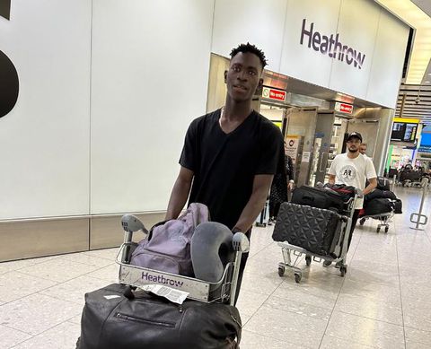 Kenyan defender arrives in London ahead of trials with Crystal Palace