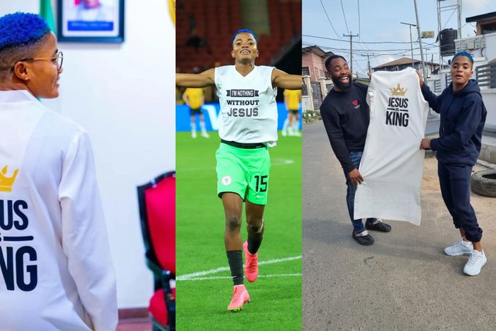 On her social media platforms, Atletico Madrid star Ajibade posted several photos of her meeting with Woli Arole.