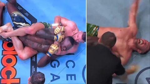 Dricus du Plessis tries to break Israel Adesanya's neck - South African submits Nigerian to win UFC 305