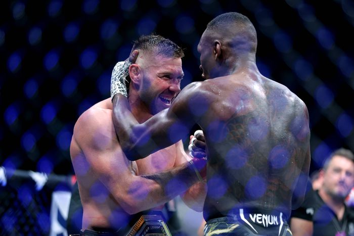 After his loss at UFC 305, Nigeria's Israel Adesanya declares South Africa's Dricus du Plessis as a son of the soil. - Imago