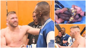 Watch: After tears and near-neck break, Dricus Du Plessis and Adesanya share emotional backstage moment at UFC 305