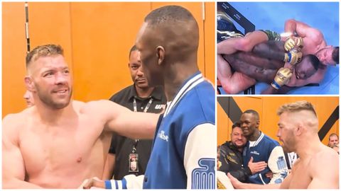 Watch: After tears and near-neck break, Dricus Du Plessis and Adesanya share emotional backstage moment at UFC 305