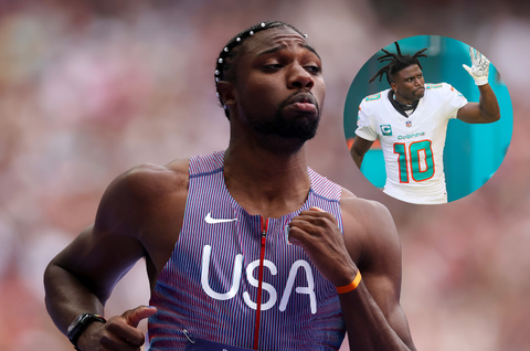 Noah Lyles puts ongoing feud with Tyreek Hill aside to stand with NFL star after his arrest