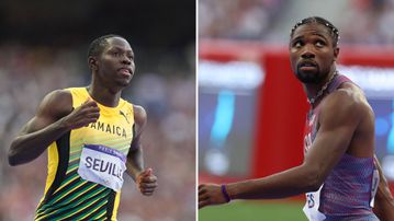 Noah Lyles reveals why lining up next to Oblique Seville in men's 100m Olympic final was a blessing