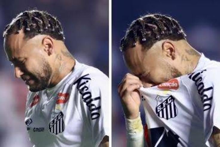 Neymar cries hot tears as Santos losses 6-0 to Vasco da Gama