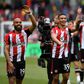 Bryan Mbeumo ,Gustavo Nunes and Yoane Wissa of Brentford celebrate at the end of the match Brentford v Manchester United || Image credit: Imago