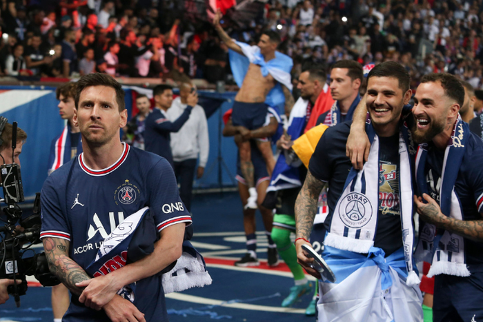 Lionel Messi and Mauro Icardi were teammates at PSG || Image credit: Imago