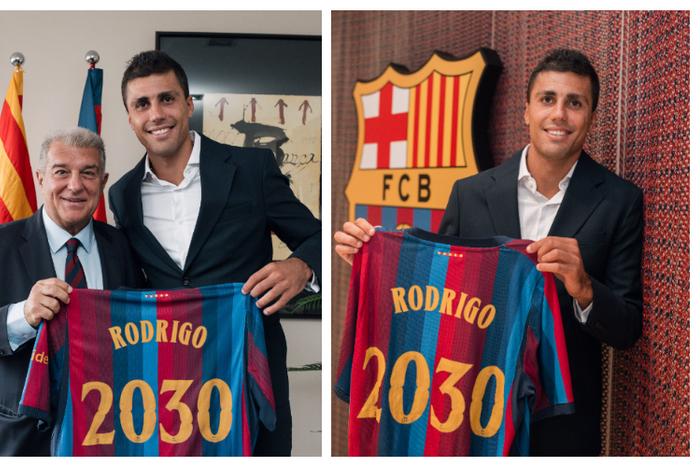 Barcelona star laments losing jersey number to Rodri