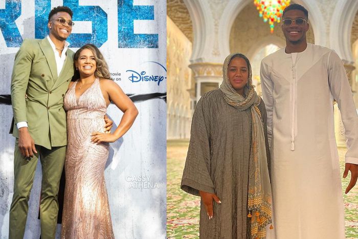 Giannis Antetokounmpo is in a celebratory mood as his partner Mariah Riddlesprigger on her birthday.  - Giannis Antetokounmpo/Instagram