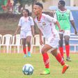 Harambee Starlets striker Mwanahalima 'Dogo' Adam during training.