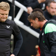 Newcastle boss Eddie Howe looking dejected || Image credit: Imago