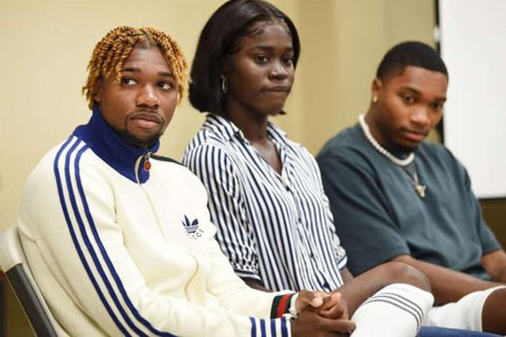 Noah Lyles & Junelle Bromfield offer relationship advise as they open up about the 'honeymoon stage'