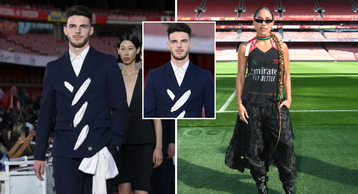 PHOTOS: Declan Rice and Alex Scott stun at Emirates Stadium as Arsenal stars show off style at fashion show