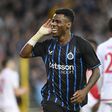 Raphael Onyedika on celebrates scoring for Club Brugge | Imago