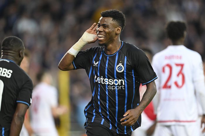 Raphael Onyedika on celebrates scoring for Club Brugge | Imago