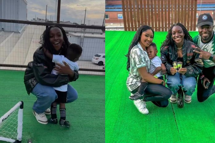 In a collaborative post, Michelle Alozie teamed up with Nigerian Project Mbappe Tobenna Uchendu.