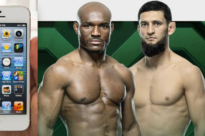 Khamzat Chimaev has used an analogy between iPhone software versions in order to describe himself as a newer version of his opponent, Kamaru Usman,