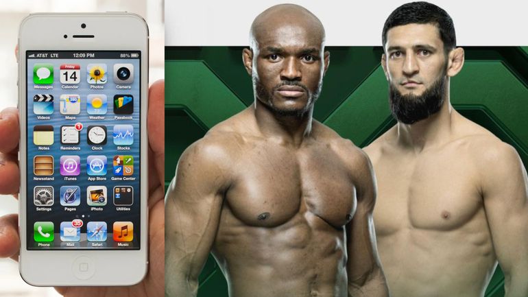 Khamzat Chimaev has used an analogy between iPhone software versions in order to describe himself as a newer version of his opponent, Kamaru Usman,