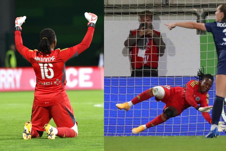 Nnadozie also made crucial saves aside from the penalty to ensure Paris FC won  against Wolfsburg