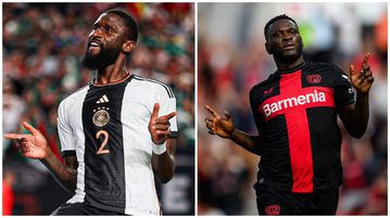 Boniface: Ex-Chelsea defender Rudiger mimics Super Eagles' striker after scoring in thrilling Mexico clash