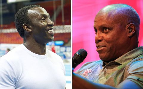 Jamaican-born Briton Linford Christie discusses his longtime rivalry with American star Carl Lewis