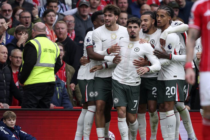 Chelsea celebrate win over Nottingham Forest | Imago