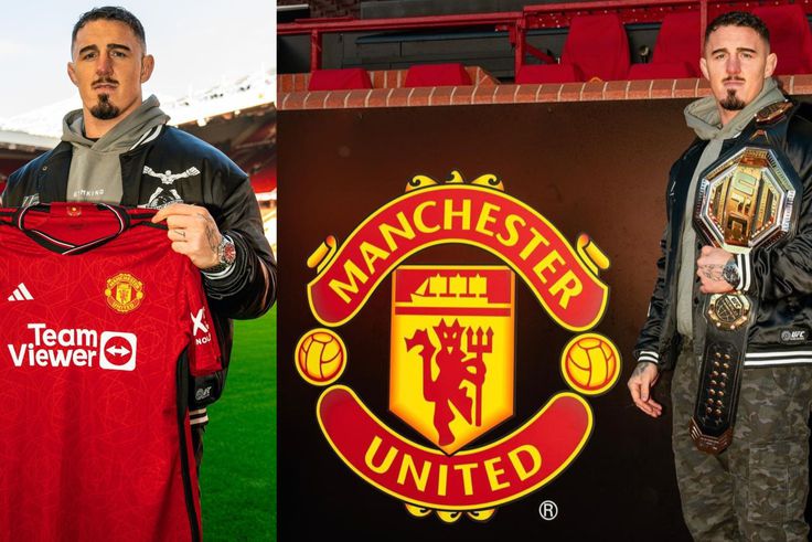 Tom Aspinall, the interim heavyweight champion of the UFC, visited Manchester United's famous home stadium, Old Trafford. - Instagram/Manchester United