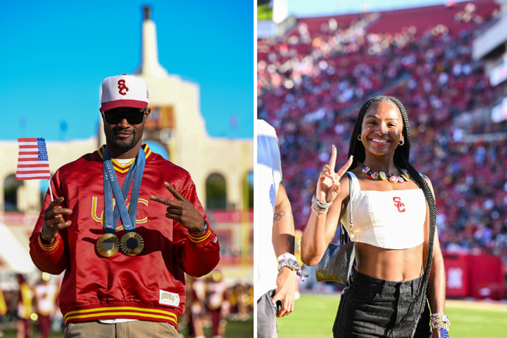 The place to be: Olympic gold medallists Rai Benjamin, Tee Tee Terry, and other track stars honoured by USC for Paris exploits