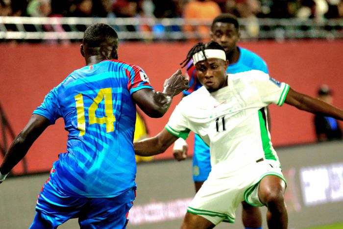 Samuel Chukwueze during Nigeria's match against DR Congo | Imago