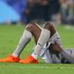 Michael Olunga of Al Duhail after hamstring injury.
