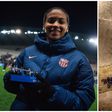 'She Has Nigerian Roots? — Barcelona's Vicky Lopez's boots with Nigeria-Spain flags spark wild reactions