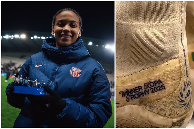 'She Has Nigerian Roots? — Barcelona's Vicky Lopez's boots with Nigeria-Spain flags spark wild reactions