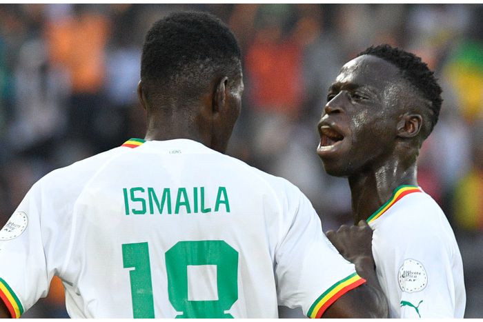 Ismaila Sarr was involved in two of the goals for the Teranga Lions.