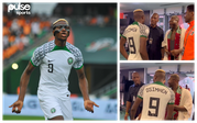 AFCON 2023: Watch Victor Osimhen bows down to Didier Drogba after Super Eagles' win over Ivory Coast