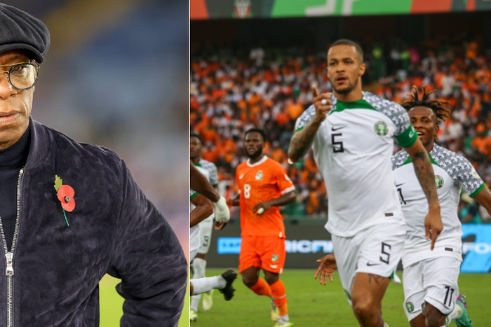 Ian Wright was unhappy with the state of the pitch in Nigeria's win over Ivory Coast