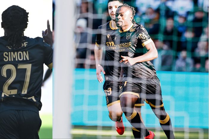 Super Eagles star Moses Simon on target for Nantes with his first goal of 2025 against St Etienne in 1-1 draw.