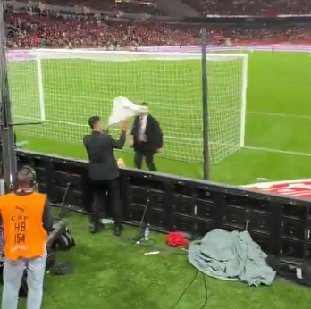 Moroccans taking Nwabali's towel in the semifinal.